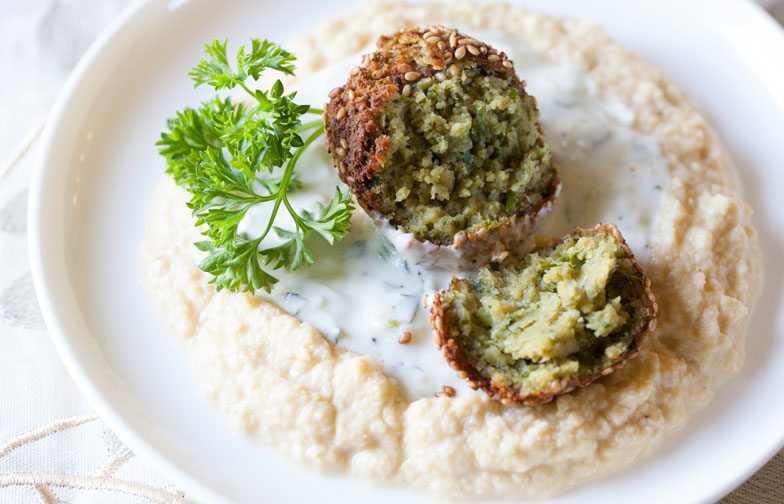 PanFried Falafel with Tzatziki Olive Oil Lovers